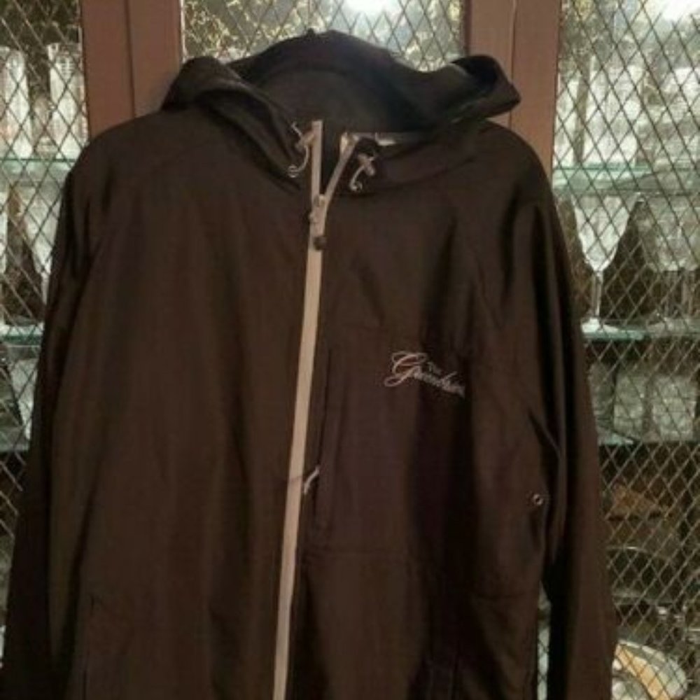 The Greenbrier Black Windbreaker Hoodie Medium